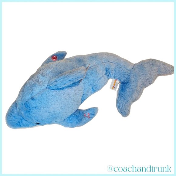 Large Plushie LED MULTI Lights Musical Dolphin Stuffy Soft Soothing Fun NWT - Picture 8 of 9